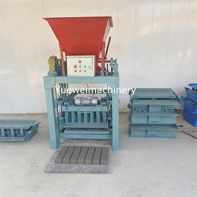 Popular high output customizable brick type concrete cement hollow block brick machine factory direct sale