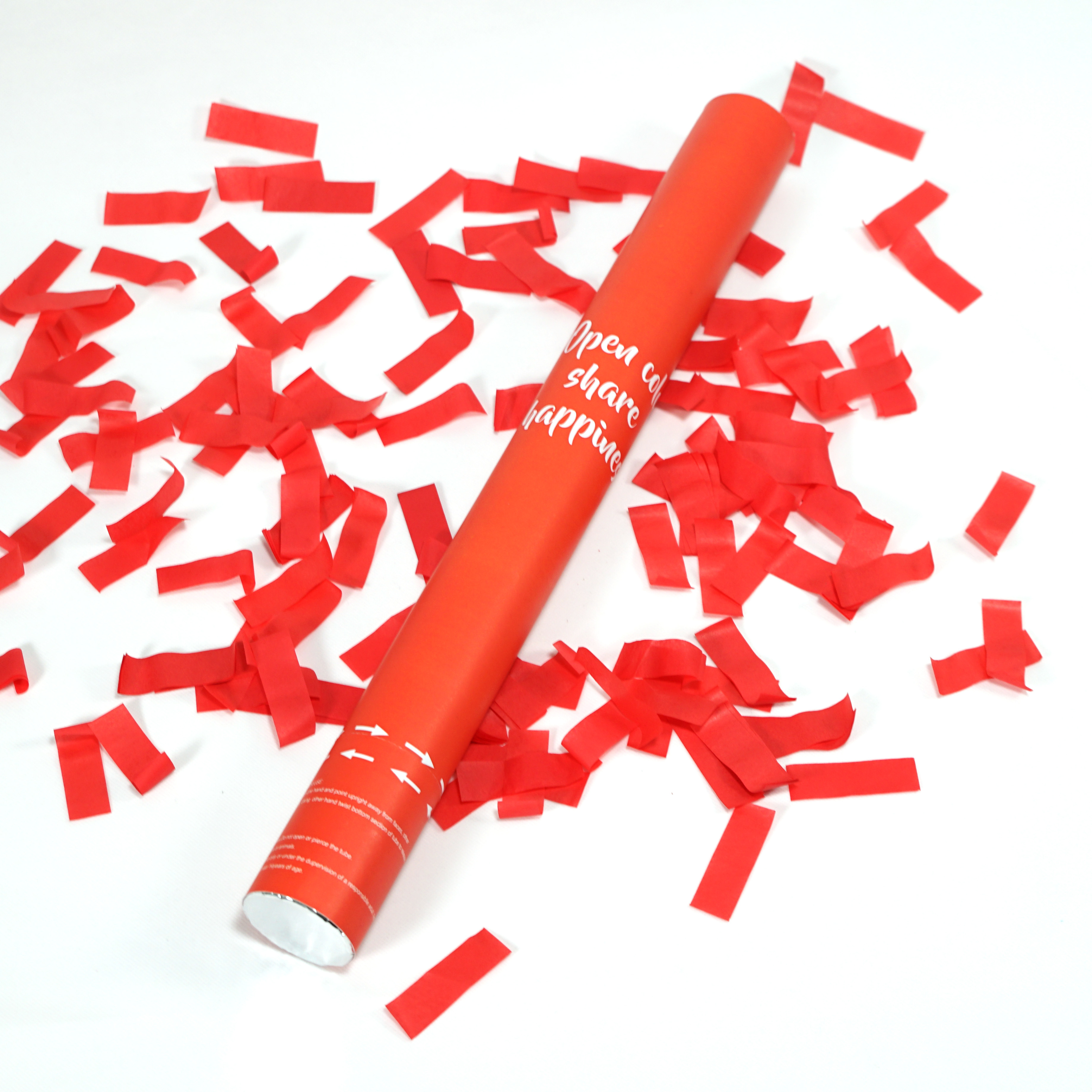 Factory High Quality Popper Red Paper Metallic Confetti Cannon for Festival Party Supplies