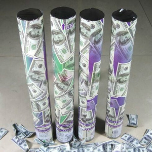 Customized High Quality Money Paper Party Confetti Shooter Dollar Confetti Cannon Party Popper