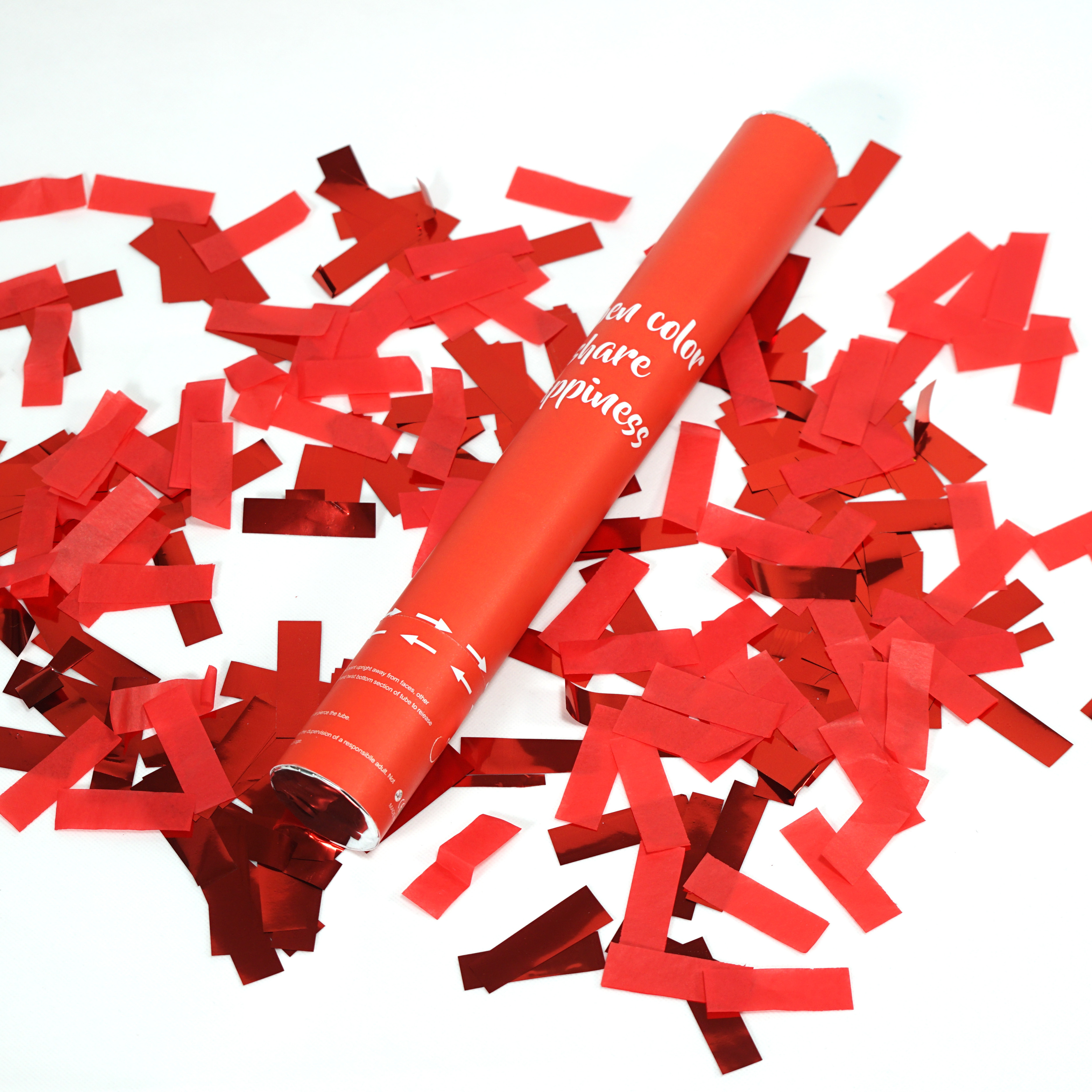 Factory High Quality Popper Red Paper Metallic Confetti Cannon for Festival Party Supplies