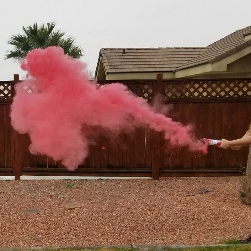 Baby Gender Reveal  Stick Color Smoke Confetti Cannon  For Kids Celebrations