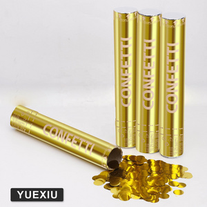 Night Club Shooter Handheld Party Biodegradable Compressed Air Wholesale Party Poppers Wedding Gold Confetti Cannon