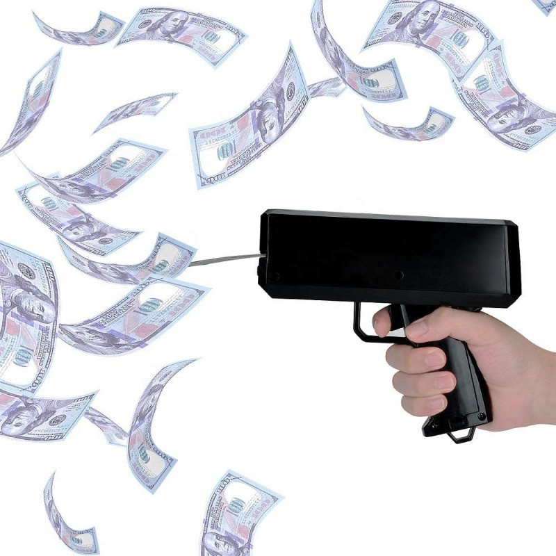 Plastic Customization Logo Cool Money Rain Cash Shooter Party Super Money Gun