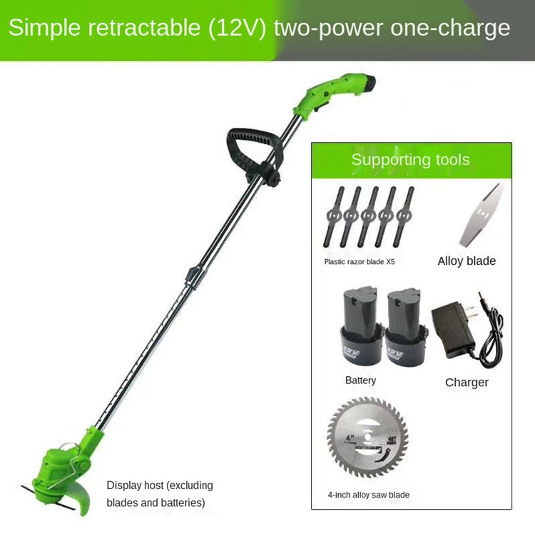 Portable 12V Lithium Battery Power Garden Grass Cutting Machine Cordless Grass Trimmer