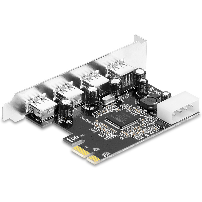 moschip MCS9990 Pcie x1 expansion card to 4 ports Usb2.0 Riser Card