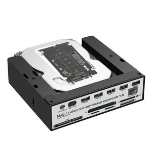 Multifunctional  5.25 To 2.5 Hdd Bay All In 1 Card Reader Type C Usb3.1 Hdd Mobile Rack