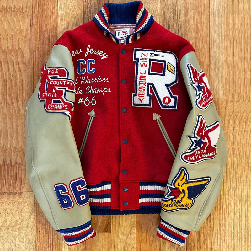 YUJIA Custom Wholesale Men Varsity Jackets Letterman Jackets Custom Baseball Letterman Varsity Bomber Jacket