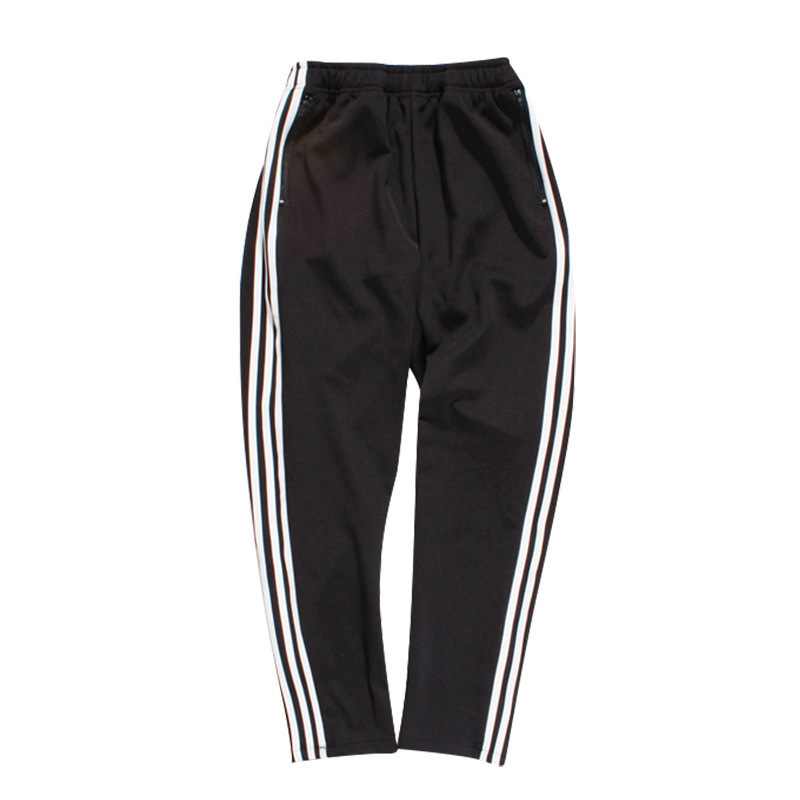 Wholesale Custom  Men Nylon Track Pants With Stripe