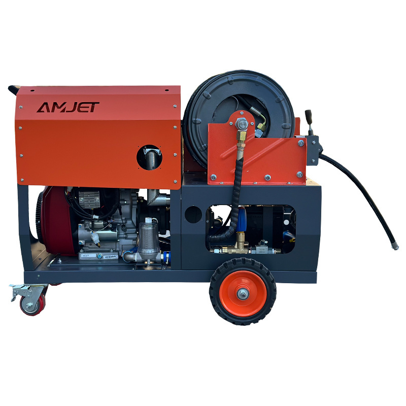 AMJET money back guarantee 7.5gpm 30lpm  sewer clean  sewer jet machine  Sewer root cleaning