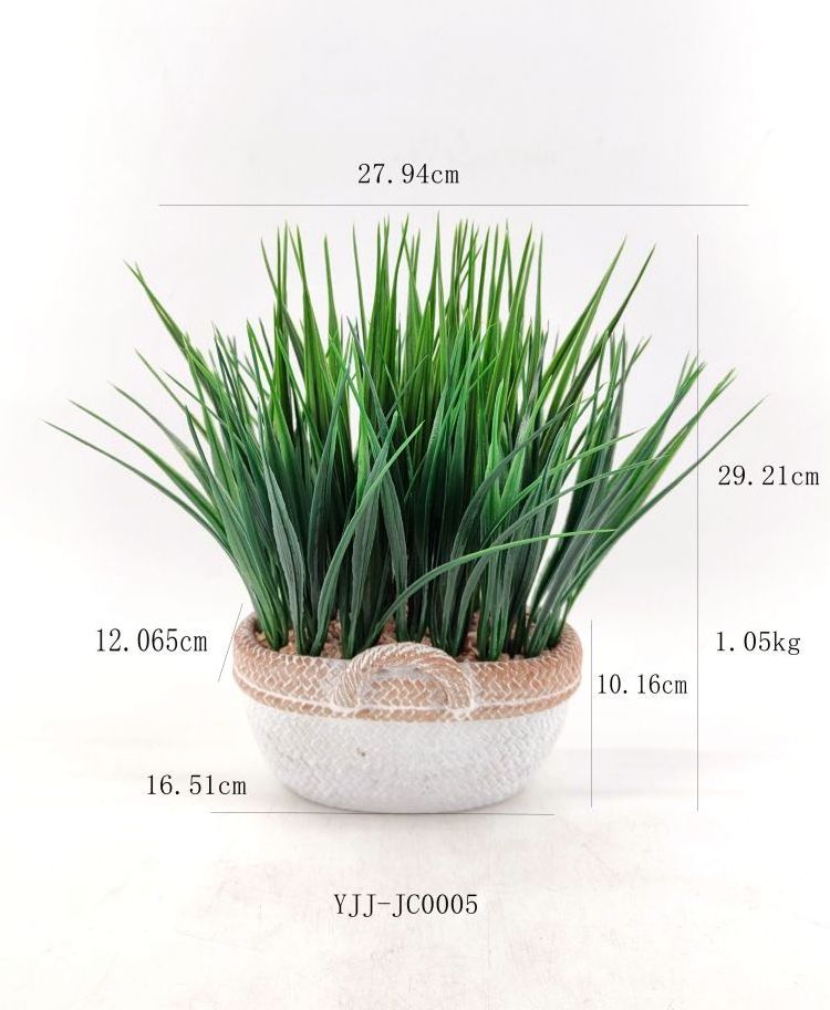 High Simulation plant Artificial Reed Grass plant Bonsai Onion Grass for Garden decoration