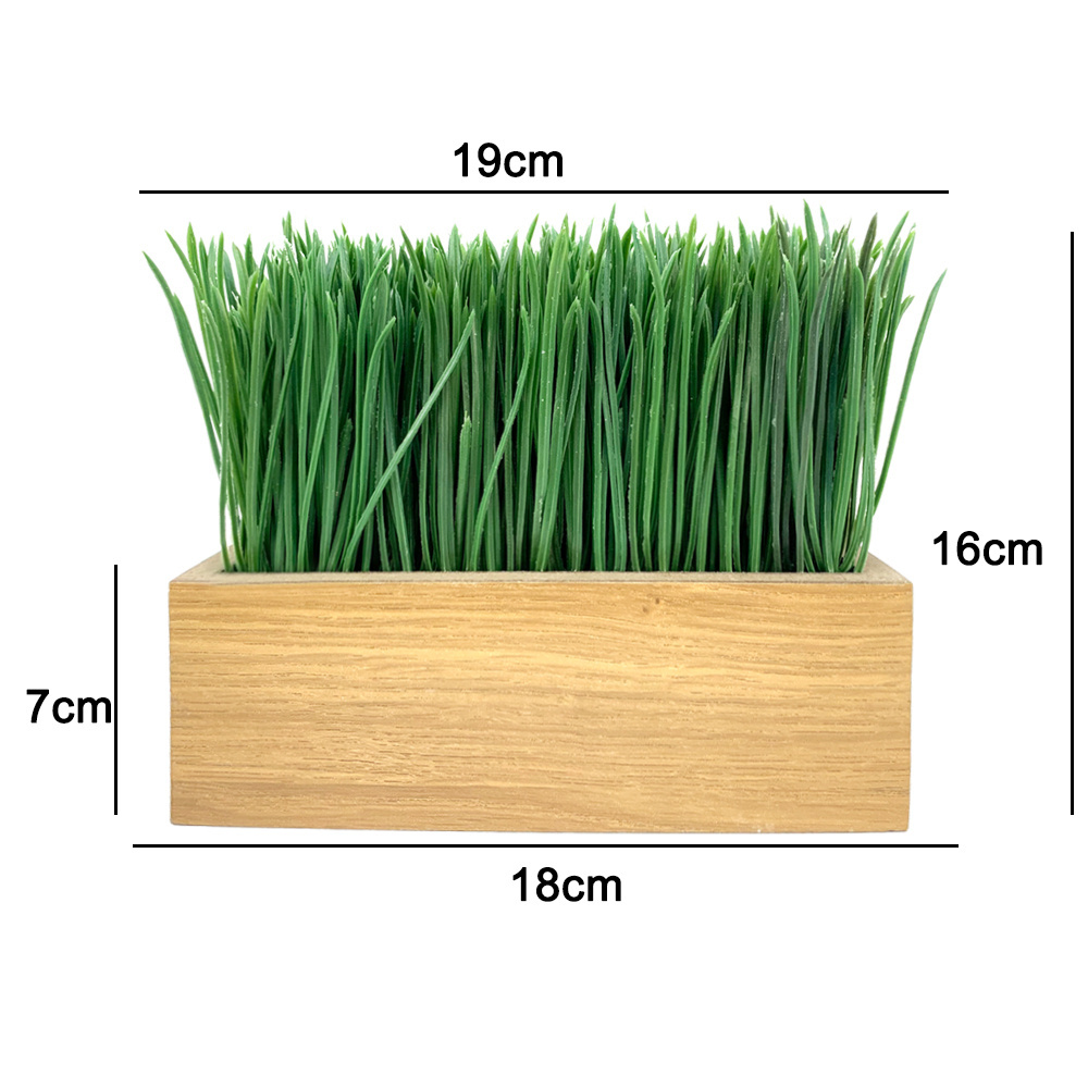 High Quality Greenery Artificial Grass Plant Indoor Decorative Plastic Faux Onion Grass in Pot