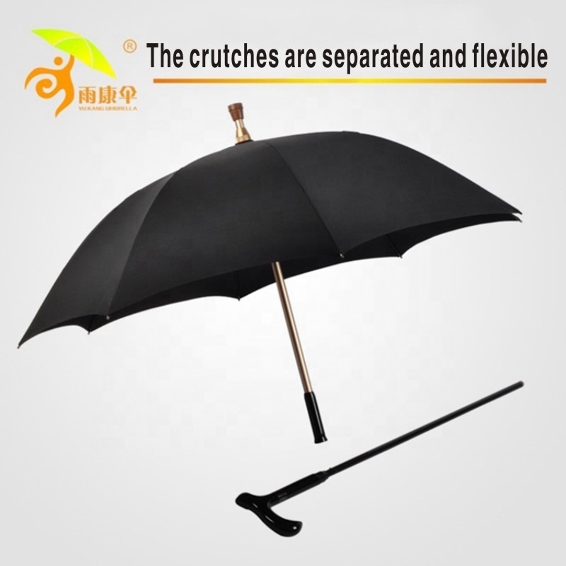 Detachable walking stick umbrella