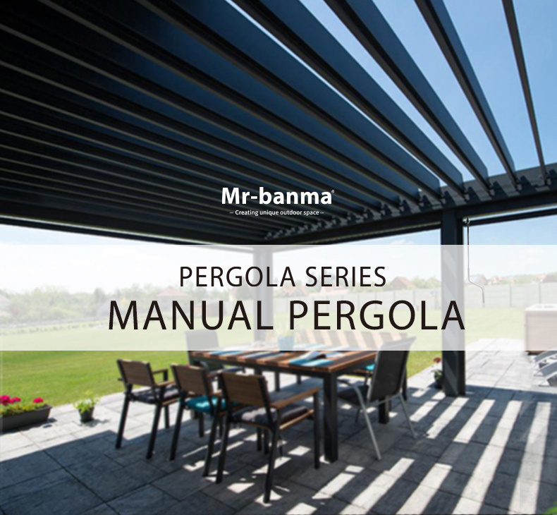 Manufacturer Easily Assembled Pagola Pergola Gazebo Aluminium