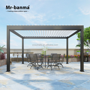 oem Rodent Proof waterproof grand patio 10x13 gazebo pergola louver modern pergola for patios outdoor garden