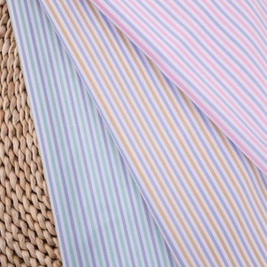 hot sale anti-uv breathable striped bamboo viscose blend mens shirting fabric