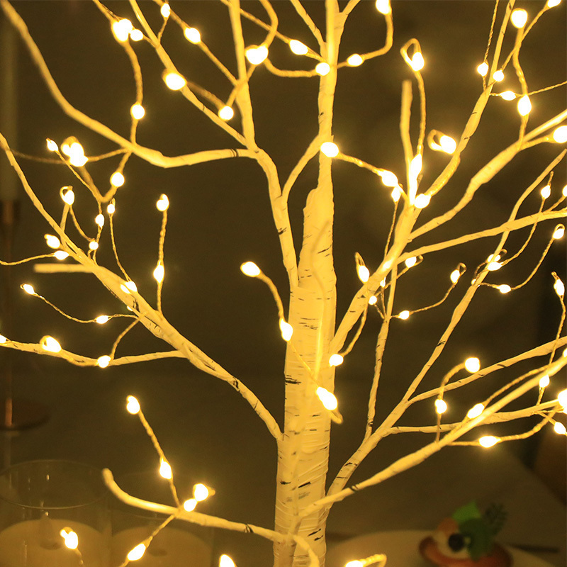 LED White Decorative Birch Grove Artificial Tree Lights White Twig Christmas Tree Lights Birch Tree Led Desk Lamps