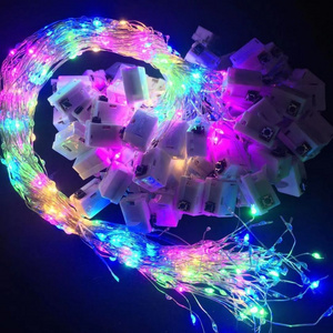 LED copper wire string lights three function flashing multicolor string light, Christmas flowers Gift Box Decoration