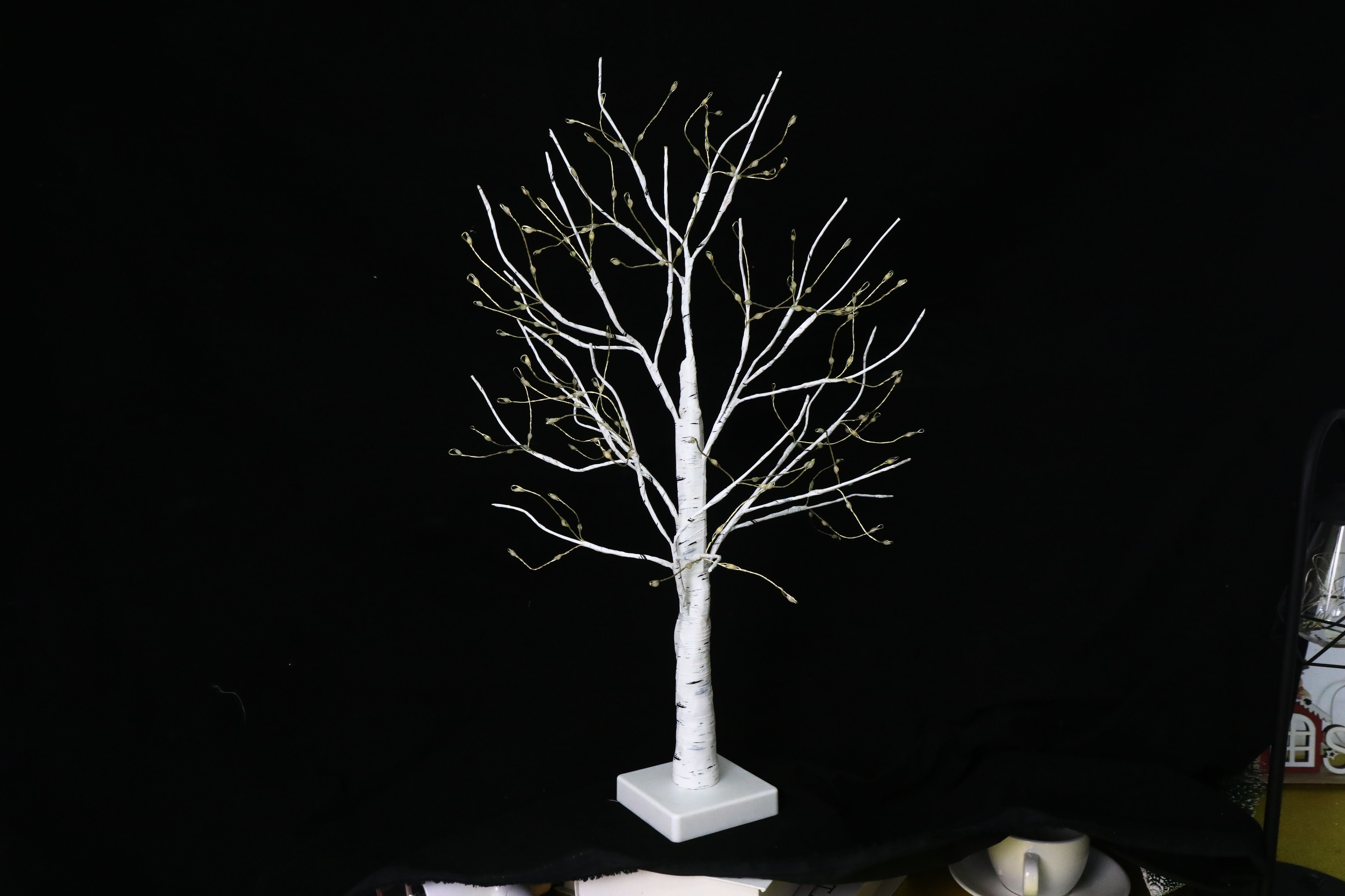 LED White Decorative Birch Grove Artificial Tree Lights White Twig Christmas Tree Lights Birch Tree Led Desk Lamps