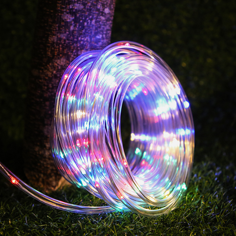 LED Tube Lights Party Lamp Holiday Lantern Outdoor Decoration solar powered Rope Light String Christmas Lights