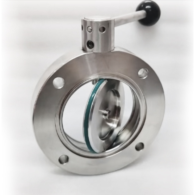 DN Sanitary Stainless Steel Vacuum Manual Thread Butterfly Valve