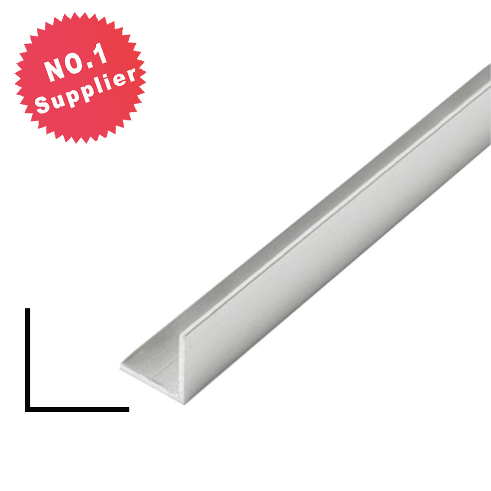 YUNTE 90 degrees right angle stainless steel decoration metal l shaped straight tile edge trim