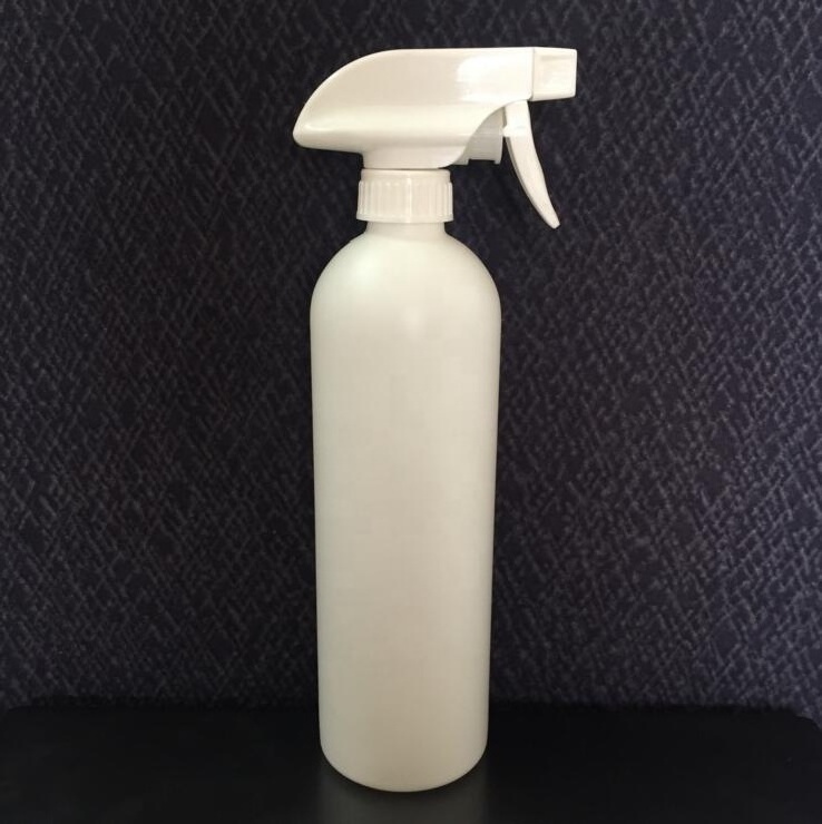 500ml white HDPE Plastic Spray Bottle for cleaning