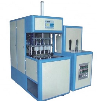 4 Cavity automatic dropping the bottle Semi Automatic Pet plastic bottle blowing machine