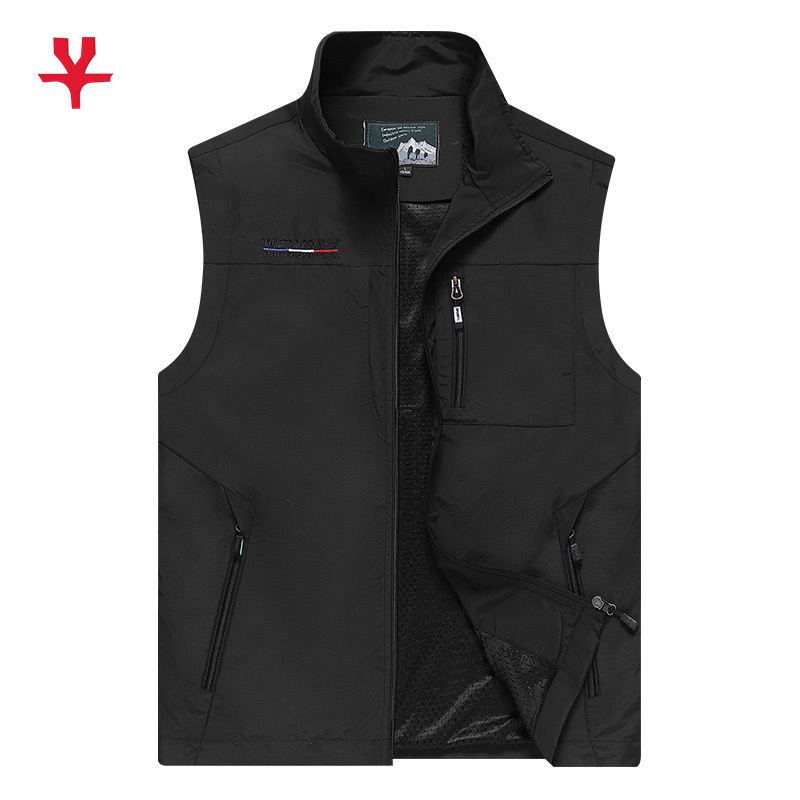 Hot Sale High Quality Printed Utility Sleeveless Multi-Pocket Fitness Coat Jackets Vest