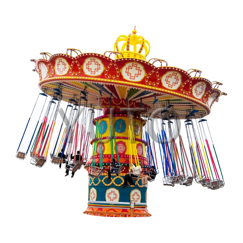 Factory Price 36 seat Amusement Park Swing Ride Flying Chair For Sale|Theme Park Spinning Fair Rides Made In China