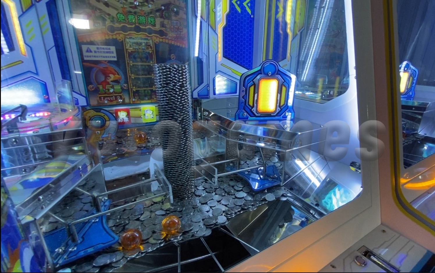 Best price  Tower Coin Pusher Arcade Games Machine for sale Made In China