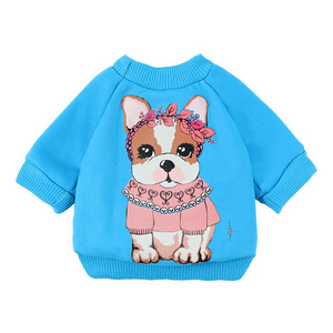 Hot Selling Custom Casual Pet Dog Clothes Clothing Puppy Polyester Autumn Winter Multi-Color Oversize Dog Hoodies Sweatshirt