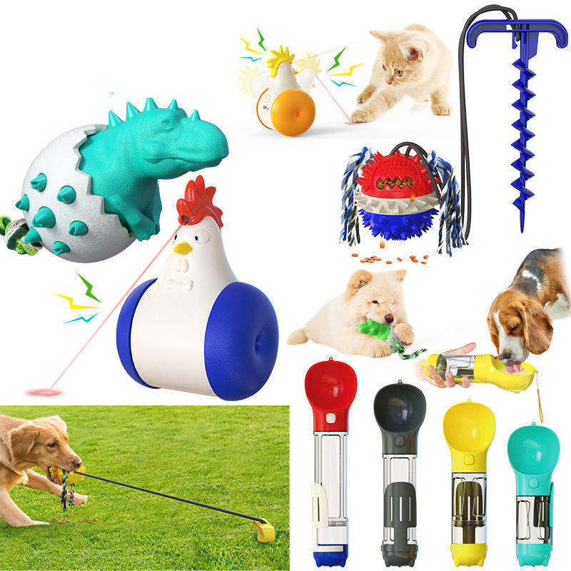 Hot Selling Funny Chicken Cat Dog Toy Having Cat Calling Activity Rechargeable Electric Chicken Laser Pet Training Toy