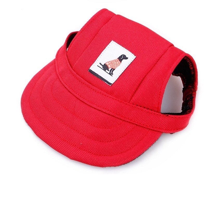 Adjustable Outdoor Summer Canvas Sport Visor Cap Outdoor Baseball Dog Hat For Pet Dog Caps Small Puppy Pets