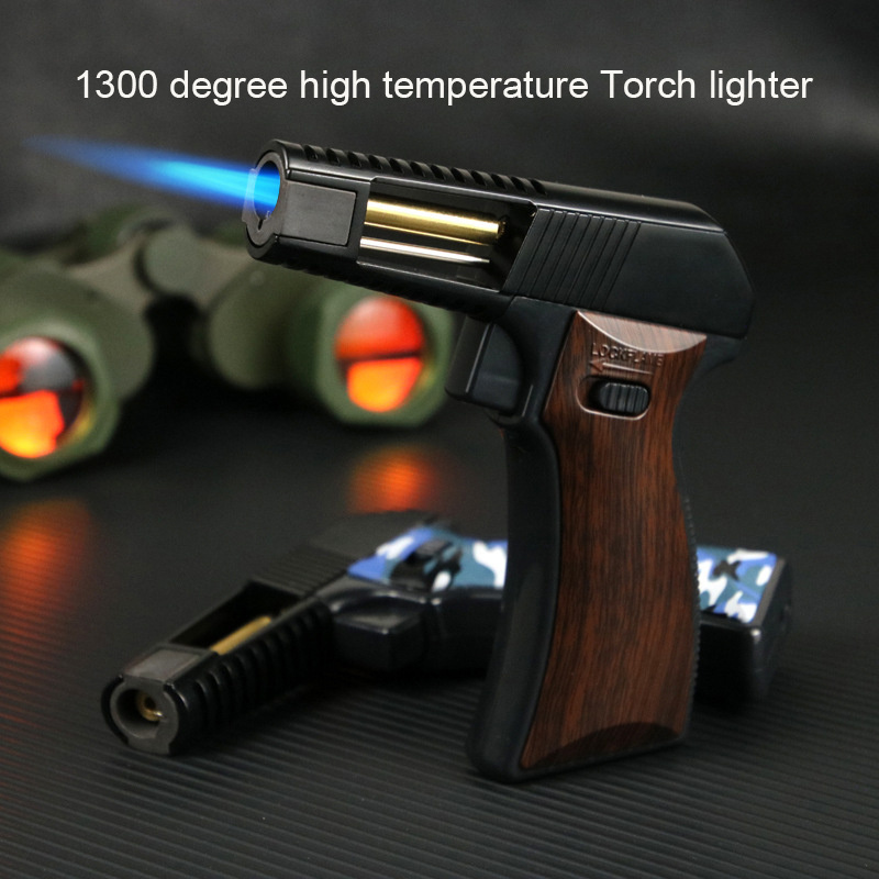 Hot selling gun lighter high temperature inverted torch lighter cigar multifunctional igniter outdoor