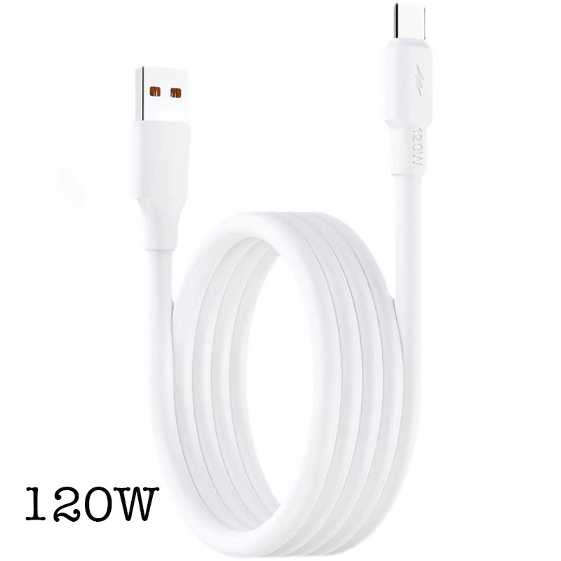 Factory wholesale 120W fast charging cable 6.0 thick advanced charging data cable low temperature stable charging C