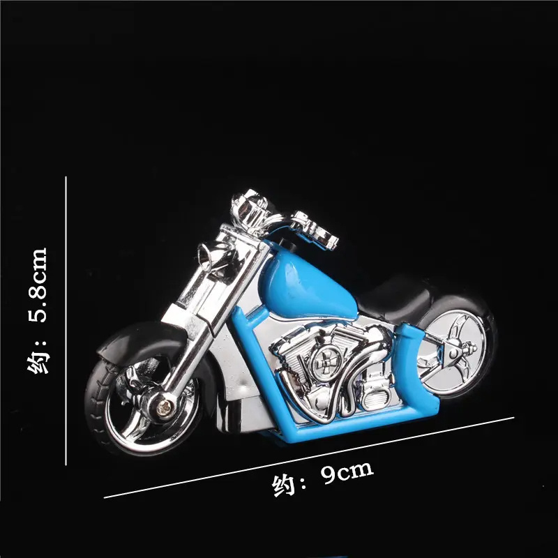 Innovative style lighter motorcycle blue flame straight into the lighter multi-color gift lighter