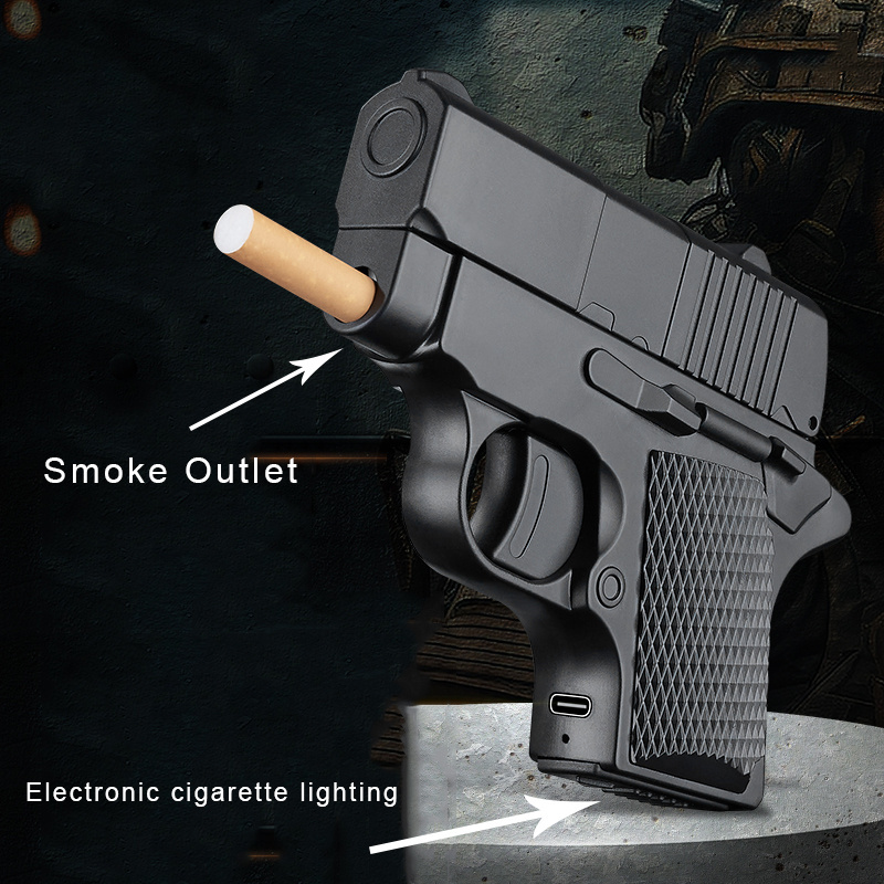 Innovation 2.0 pistol cigarette case lighter multifunctional toy gun design lighter cigarette case lighter