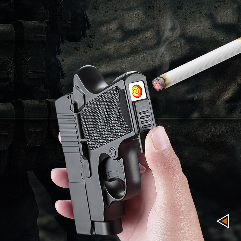 Innovation 2.0 pistol cigarette case lighter multifunctional toy gun design lighter cigarette case lighter