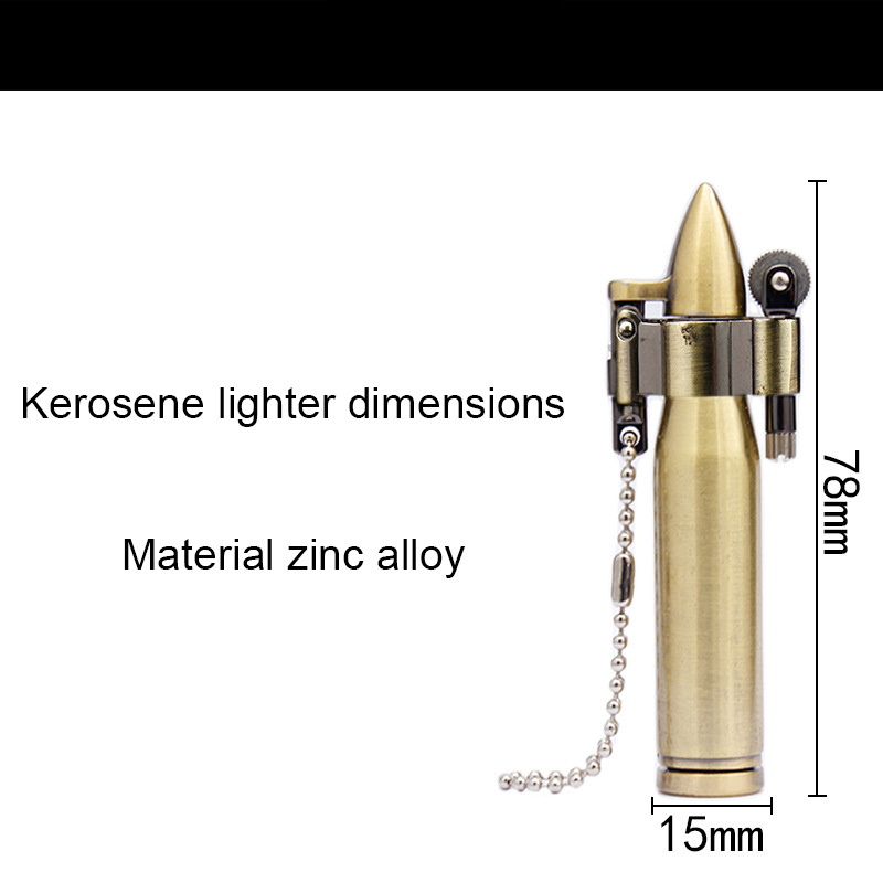 Classic battle design kerosene lighter customizable logo military style outdoor lighter refill