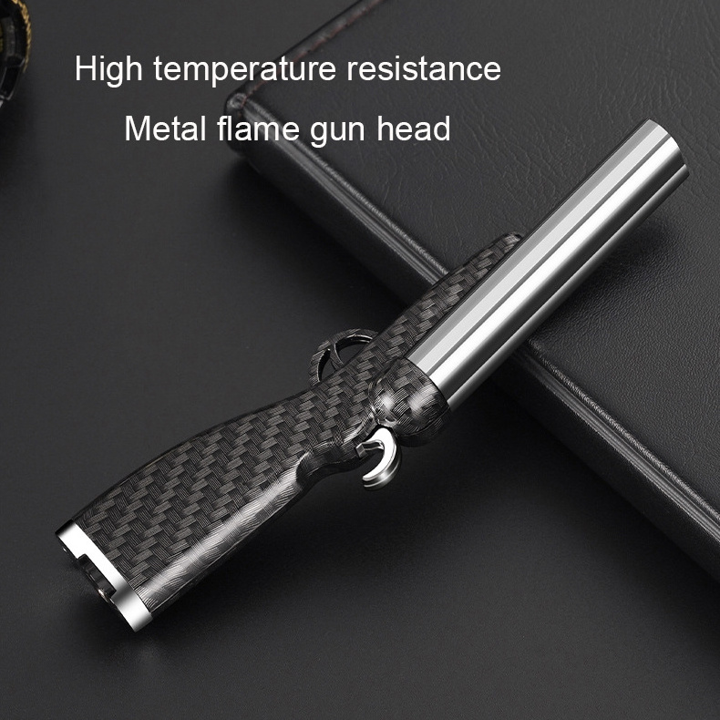 TK popular double fire blue flame lighter toy gun torch lighter smoking accessories gift lighter