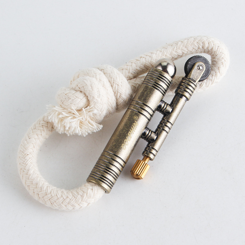 Retro grinding wheel kerosene cotton rope lighter creative outdoor wild camping factory direct sales wholesale