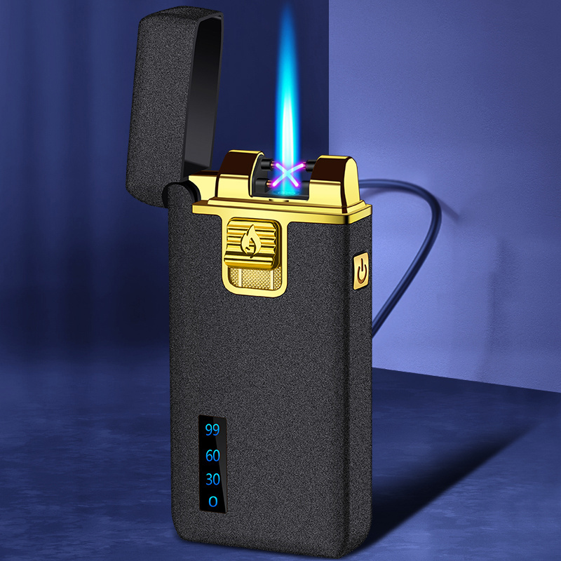 Classic dual-purpose electric lighter cigar custom logo lighter high temperature high power torch lighter