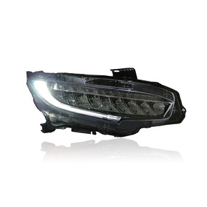 It is suitable for Honda Civic 2016-2021 ten generation  headlight assembly modified with high equipped LED light