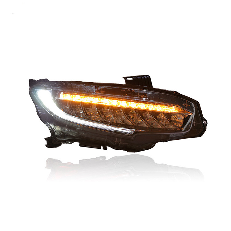 It is suitable for Honda Civic 2016-2021 ten generation  headlight assembly modified with high equipped LED light