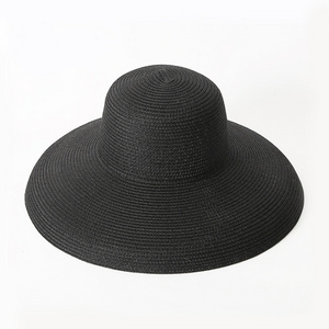 French Retro Female Summer Hat Sun Protection Holiday Beach Hat Anti Ultraviolet Wide Brim Straw Hat