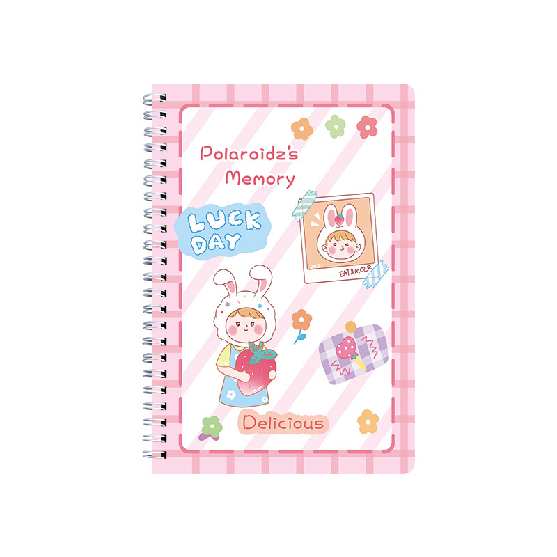 Cute Girl Cover Cheap School Supplies Paper Note Books A5 Soft Cover Spiral College Students Notebook