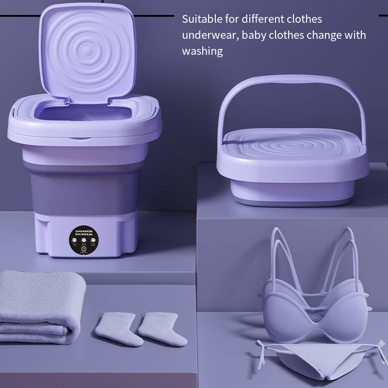 Portable Washing Machine Mini Washer8L Foldable Mini Washing Machine Portable Washer for Underwear,Socks,Baby Clothes,Towels