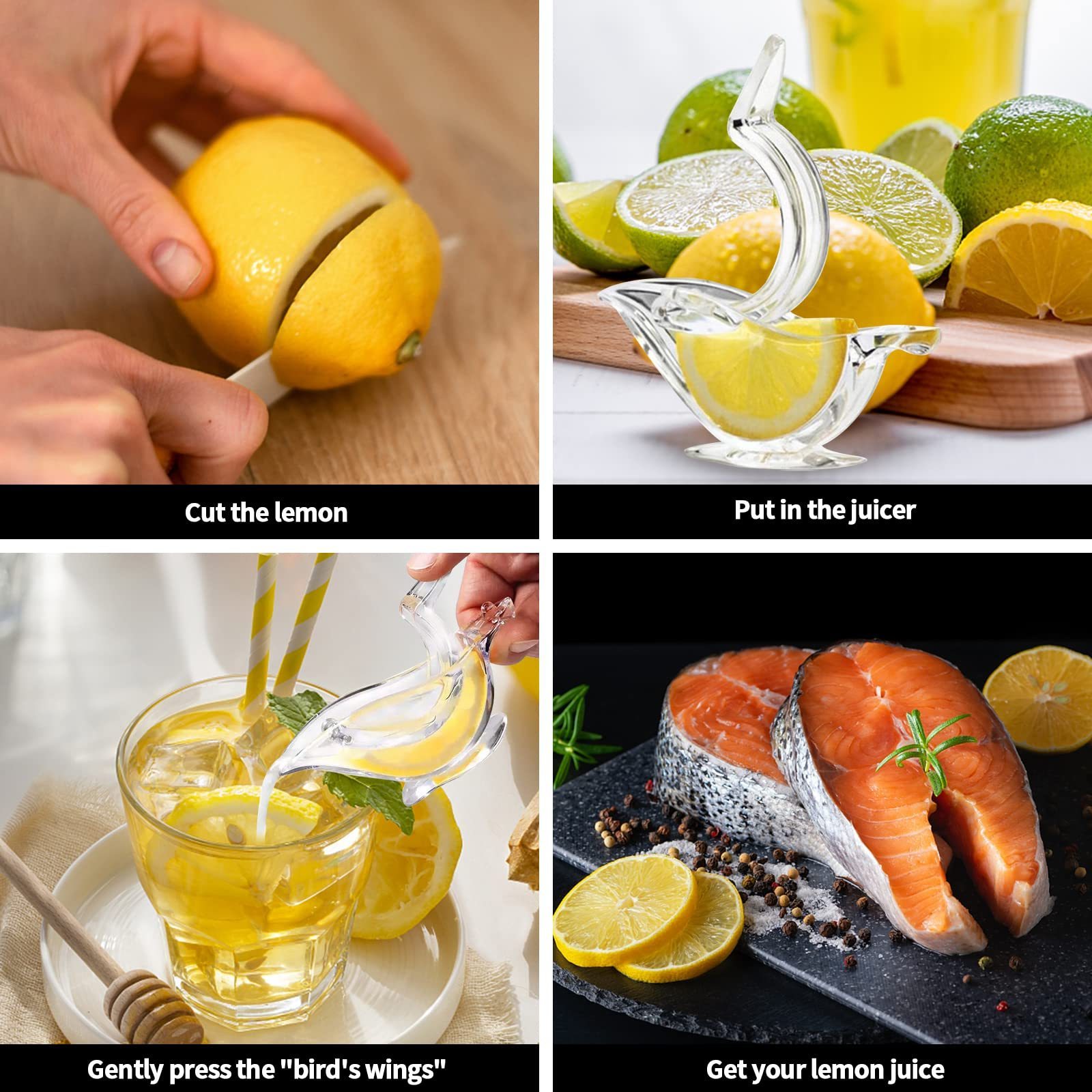 The popular Lemon Juicer Squeezer Portable Clear Bird Lemon Squeezer Acrylic Manual Lemon Slice Squeezer