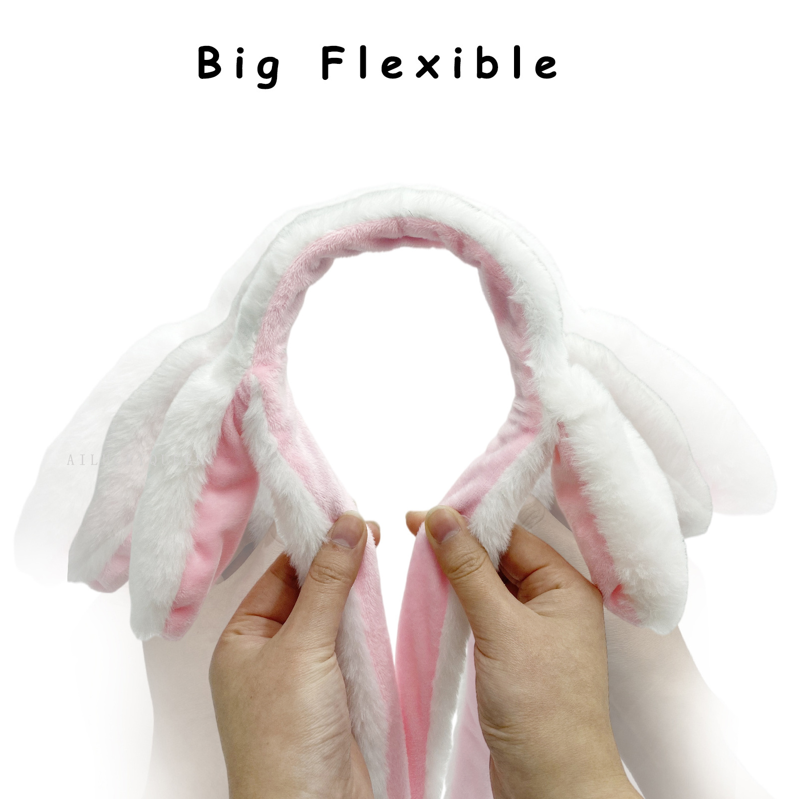 Bunny Ear Headband Moving Rabbit Jumping Hat Kawaii Plush Rabbits Ears Crazy Hat For Women Girls Kid Cosplay