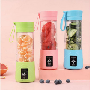 Wholesale electric Personal Mini Fruit Juicer Ice Smoothie 6 Blade Mini Home USB Rechargeable Portable Blender